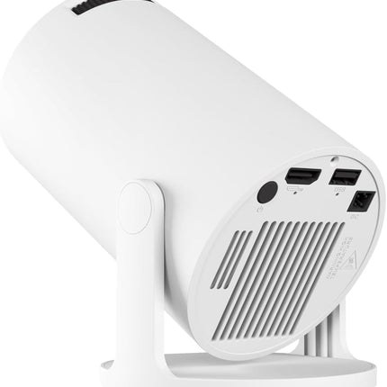 Portable Projector 4K 1080P FHD Mini Projector, Compatible with Android and Netflix, WiFi 6, BT 5.0, 180° Rotation, Projector with Automatic Keystone Correction